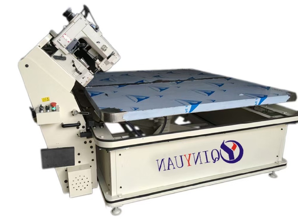 Automatic stainless steel belt edge sewing machine