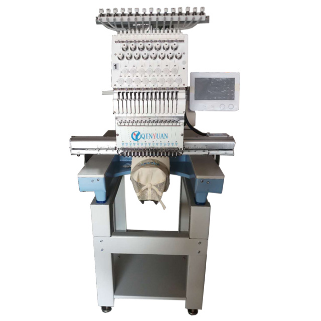 Flat/cap embroidery machine QY-D single head large computer embroidery machine