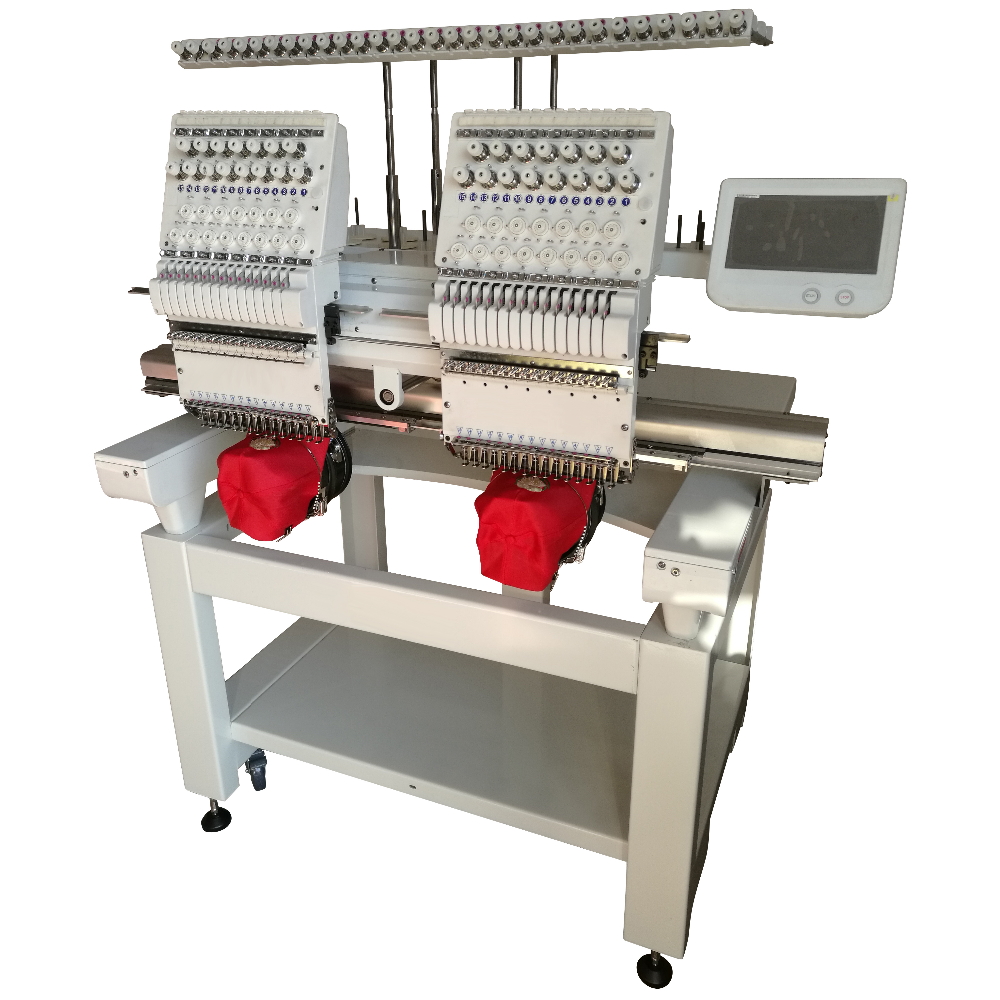 Commercial High Quality Two Heads Hat Embroidery Computerized Embroidery Machine Equipment